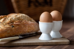 Eggs and bread for your self catering breakfast